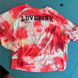 VS PINK Love Pink Crew Sweater